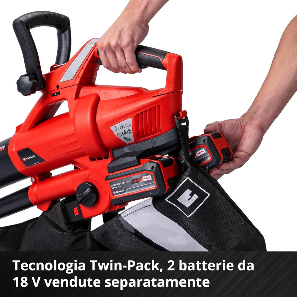 Soffiatore/Aspiratore Veloce a Batteria - Doppia Batteria Inclusa