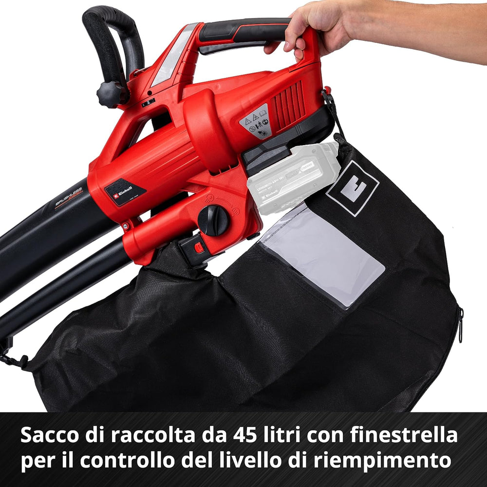 Soffiatore/Aspiratore Veloce a Batteria - Doppia Batteria Inclusa